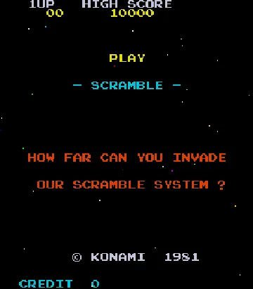 Scramble screen shot title